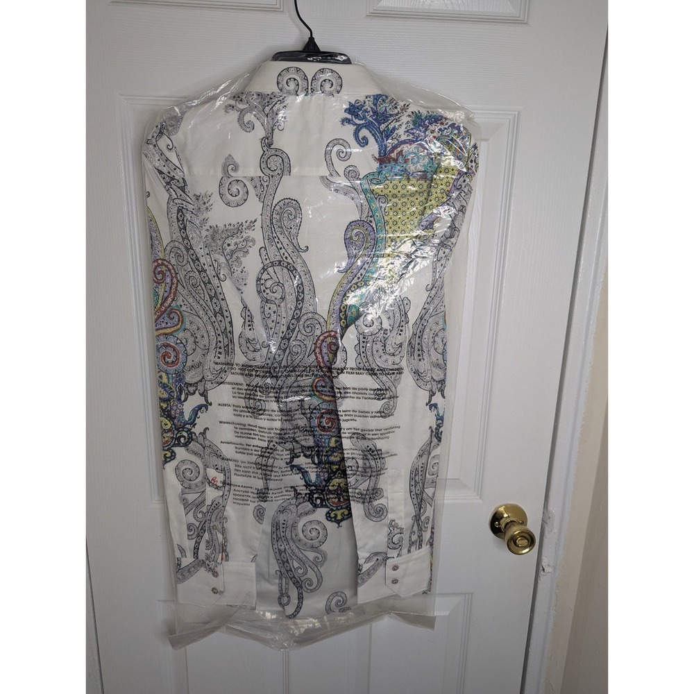 Robert Graham "Marky Mark" Men's XL Shirt New With Hanger/Tags $398 Retail - Picture 4 of 6